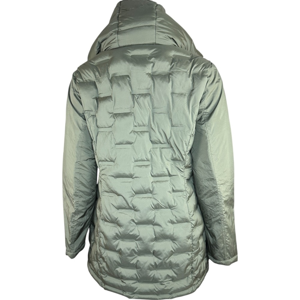 Susan Graver Heat Press Mixed Media Jacket with Hood Olive X-Small NWT - Picture 9 of 15
